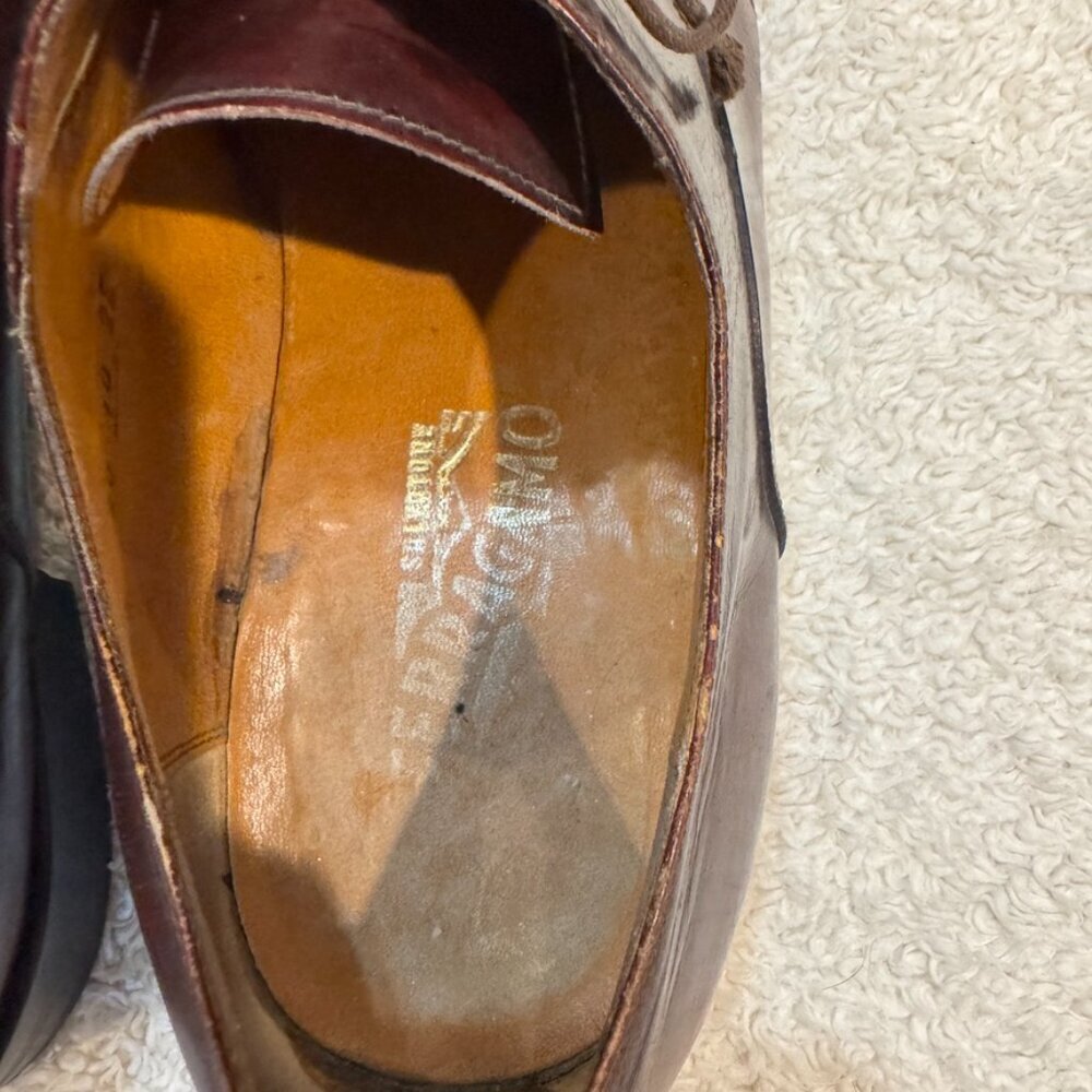 Salvatore Ferragamo Men's  Lace Up Oxfords Size 10 - Picture 3 of 13
